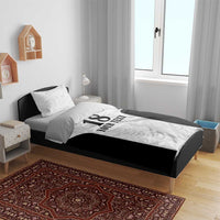 Custom Albania Football Pride Bedding Set Kuqezinjte Eagle White Version - Wonder Print Shop