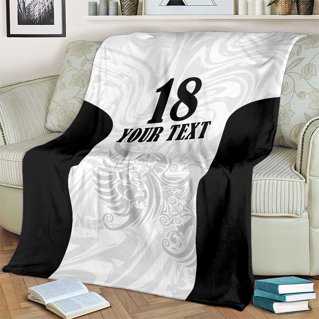 Custom Albania Football Pride Blanket Kuqezinjte Eagle White Version - Wonder Print Shop