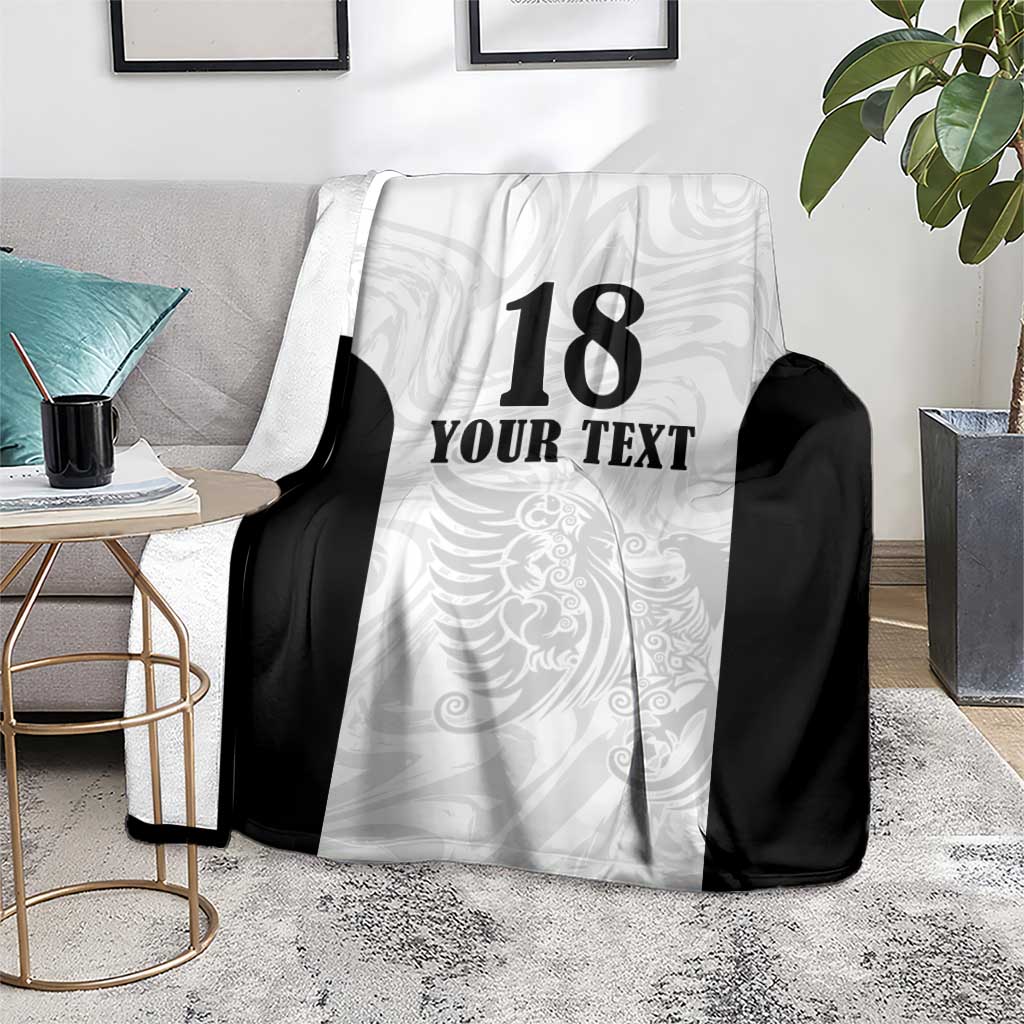 Custom Albania Football Pride Blanket Kuqezinjte Eagle White Version - Wonder Print Shop