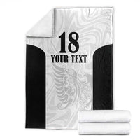 Custom Albania Football Pride Blanket Kuqezinjte Eagle White Version - Wonder Print Shop