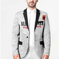 Custom Albania Football Pride Blazer Kuqezinjte Eagle White Version - Wonder Print Shop