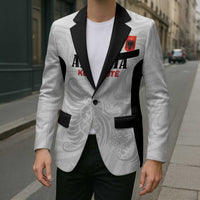 Custom Albania Football Pride Blazer Kuqezinjte Eagle White Version - Wonder Print Shop