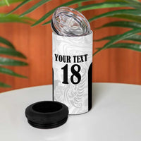 Custom Albania Football Pride 4 in 1 Can Cooler Tumbler Kuqezinjte Eagle White Version - Wonder Print Shop