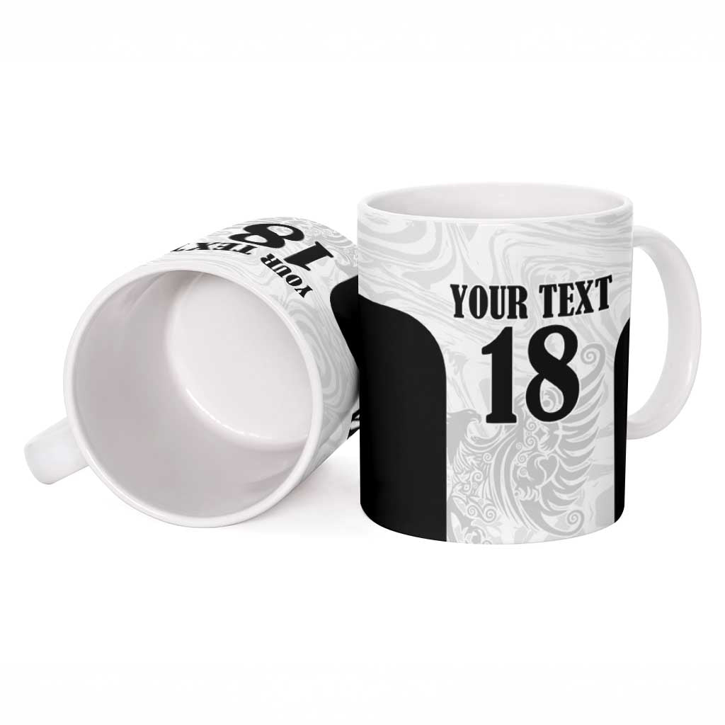 Custom Albania Football Pride Ceramic Mug Kuqezinjte Eagle White Version - Wonder Print Shop