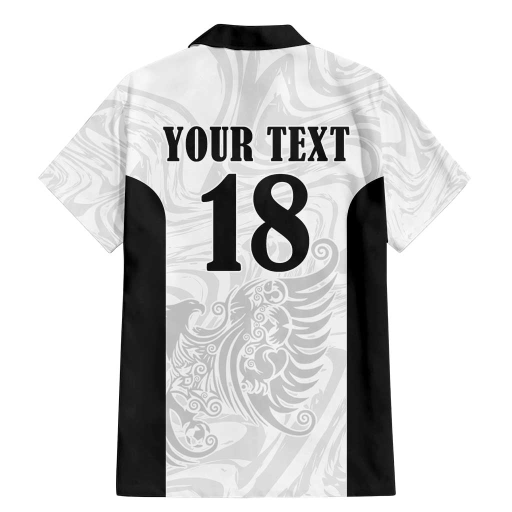 Custom Albania Football Pride Family Matching Mermaid Dress and Hawaiian Shirt Kuqezinjte Eagle White Version - Wonder Print Shop