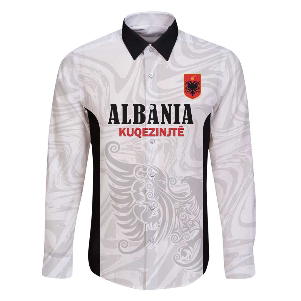 Custom Albania Football Pride Family Matching Tank Maxi Dress and Hawaiian Shirt Kuqezinjte Eagle White Version - Wonder Print Shop