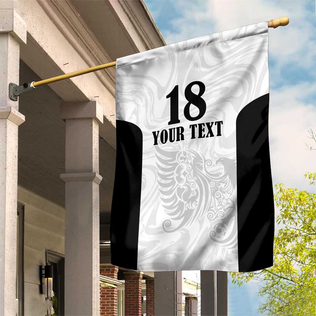 Custom Albania Football Pride Garden Flag Kuqezinjte Eagle White Version - Wonder Print Shop