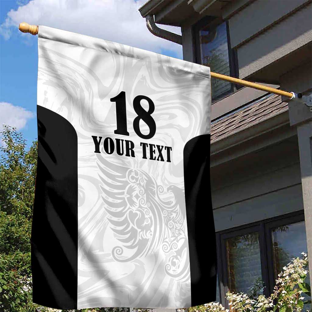 Custom Albania Football Pride Garden Flag Kuqezinjte Eagle White Version - Wonder Print Shop