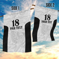 Custom Albania Football Pride Garden Flag Kuqezinjte Eagle White Version - Wonder Print Shop