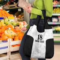 Custom Albania Football Pride Grocery Bag Kuqezinjte Eagle White Version - Wonder Print Shop