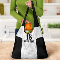 Custom Albania Football Pride Grocery Bag Kuqezinjte Eagle White Version - Wonder Print Shop