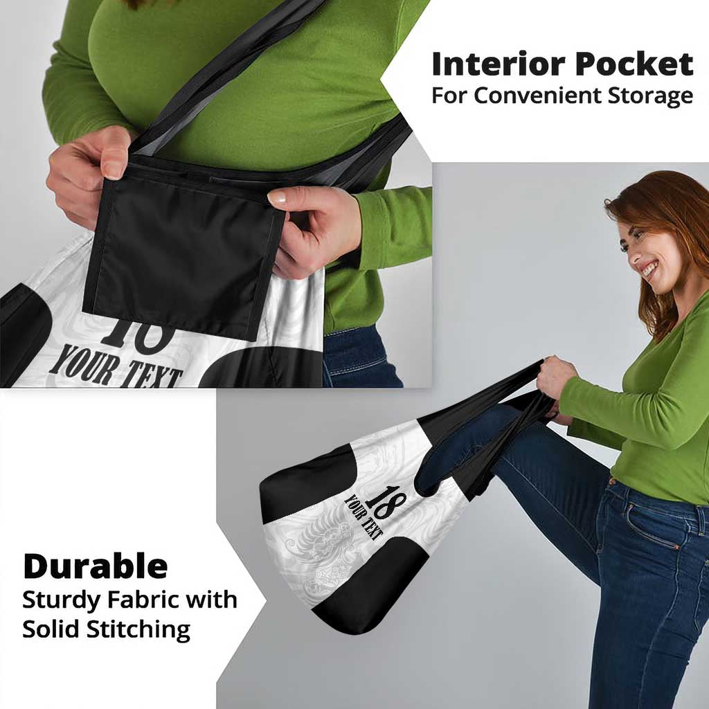 Custom Albania Football Pride Grocery Bag Kuqezinjte Eagle White Version - Wonder Print Shop