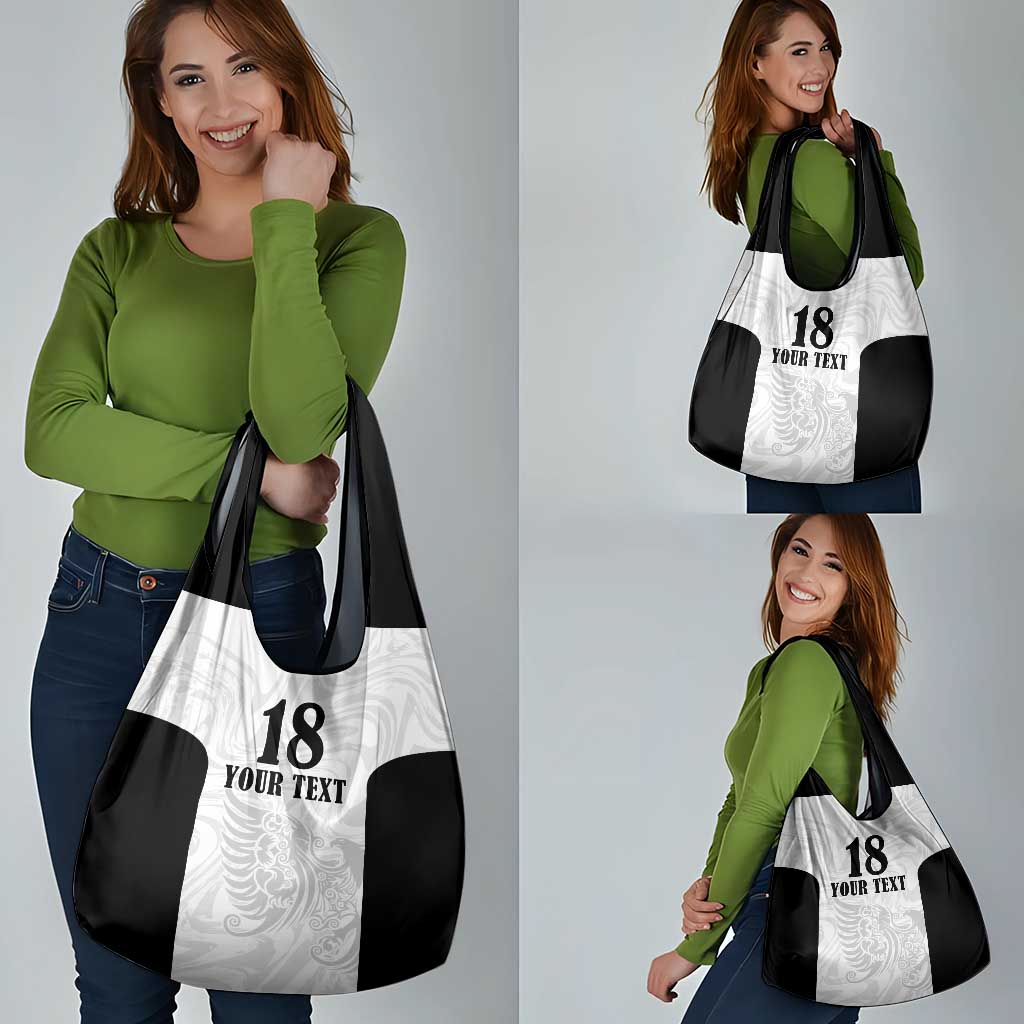 Custom Albania Football Pride Grocery Bag Kuqezinjte Eagle White Version - Wonder Print Shop