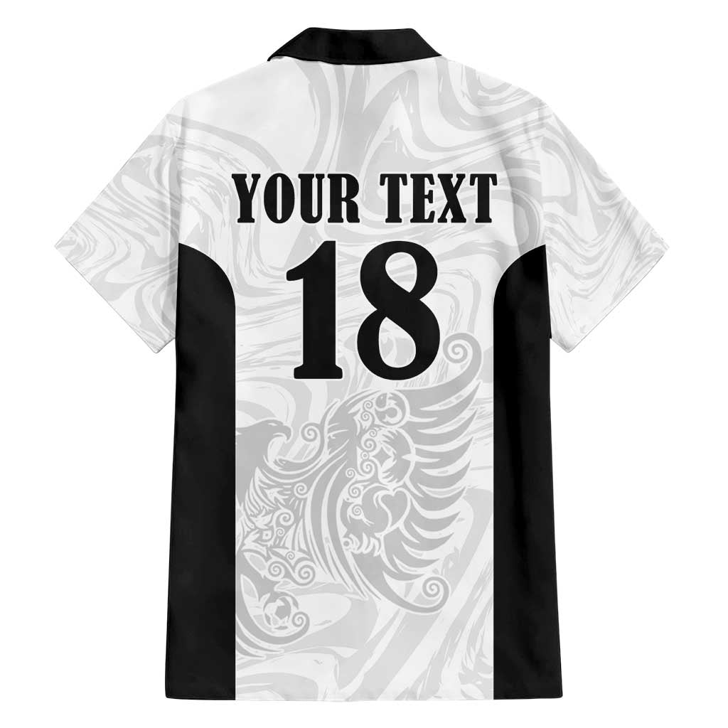 Custom Albania Football Pride Hawaiian Shirt Kuqezinjte Eagle White Version - Wonder Print Shop