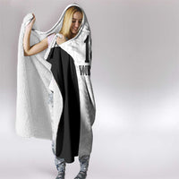 Custom Albania Football Pride Hooded Blanket Kuqezinjte Eagle White Version - Wonder Print Shop