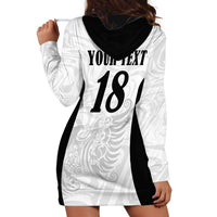 Custom Albania Football Pride Hoodie Dress Kuqezinjte Eagle White Version - Wonder Print Shop