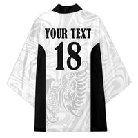 Custom Albania Football Pride Kimono Kuqezinjte Eagle White Version - Wonder Print Shop