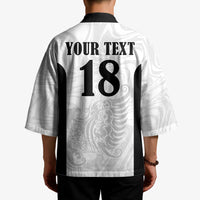 Custom Albania Football Pride Kimono Kuqezinjte Eagle White Version - Wonder Print Shop