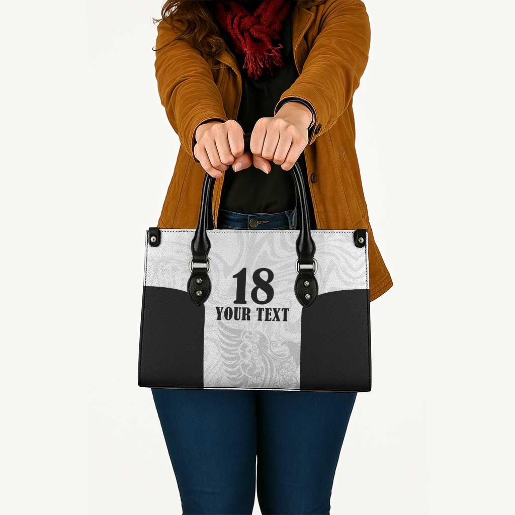 Custom Albania Football Pride Leather Bag Kuqezinjte Eagle White Version - Wonder Print Shop