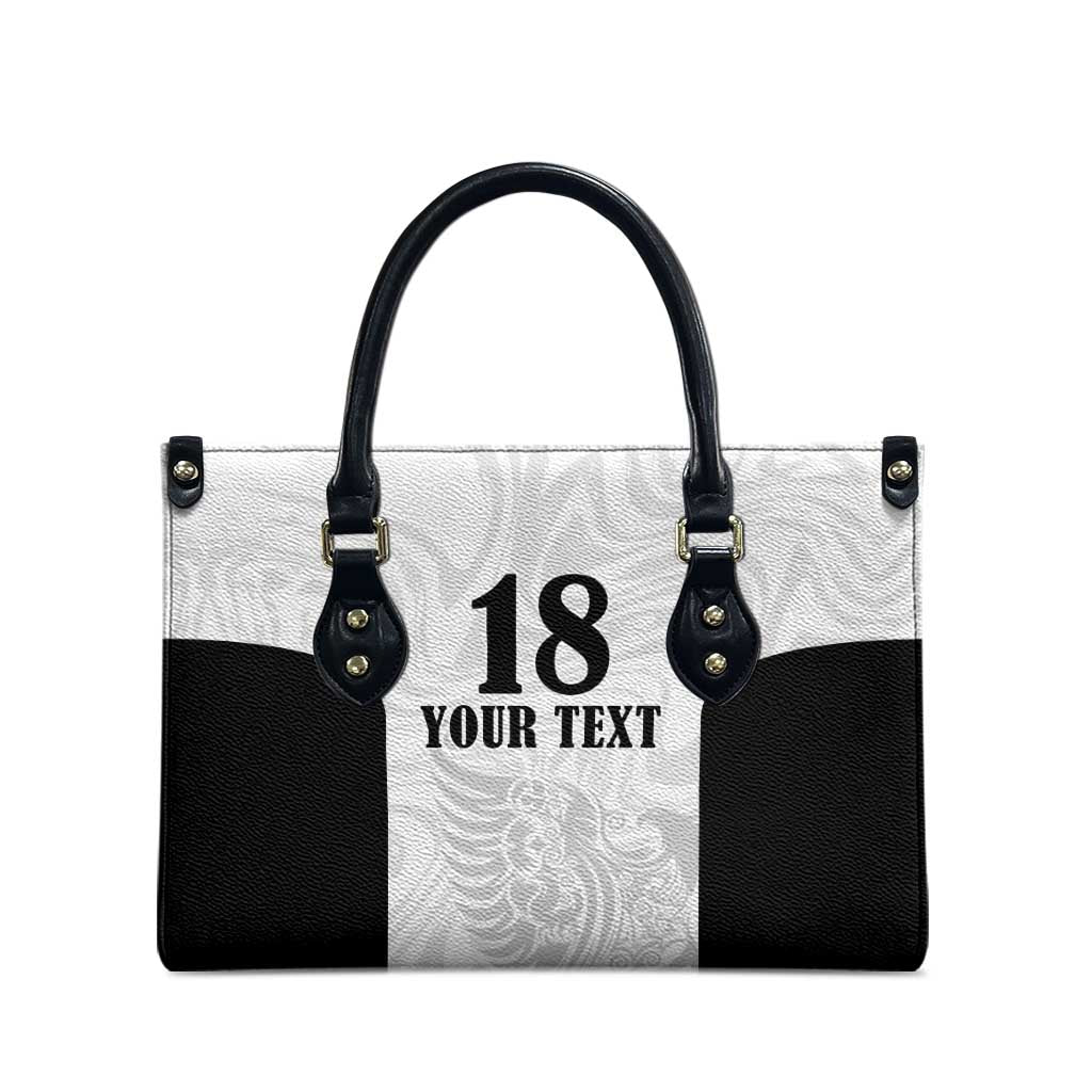 Custom Albania Football Pride Leather Bag Kuqezinjte Eagle White Version - Wonder Print Shop