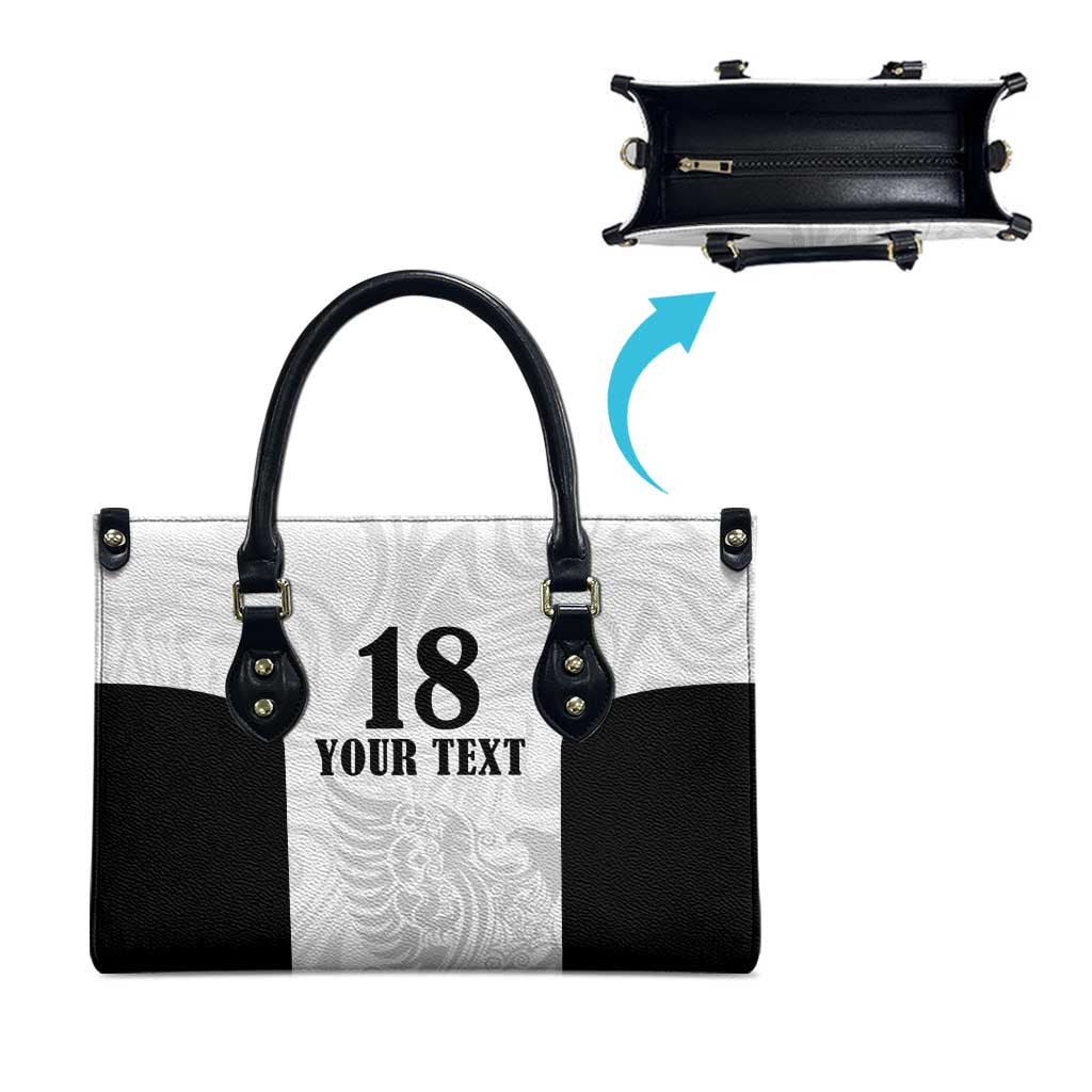 Custom Albania Football Pride Leather Bag Kuqezinjte Eagle White Version - Wonder Print Shop