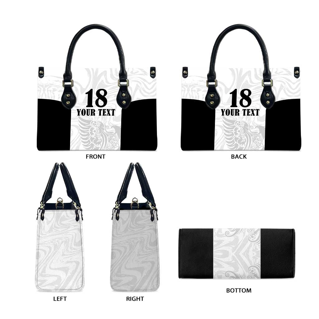 Custom Albania Football Pride Leather Bag Kuqezinjte Eagle White Version - Wonder Print Shop