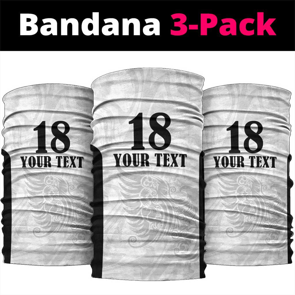 Custom Albania Football Pride Neck Gaiter Kuqezinjte Eagle White Version - Wonder Print Shop