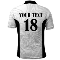 Custom Albania Football Pride Polo Shirt Kuqezinjte Eagle White Version - Wonder Print Shop