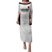 Custom Albania Football Pride Puletasi Kuqezinjte Eagle White Version - Wonder Print Shop