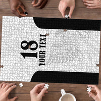 Custom Albania Football Pride Puzzle Kuqezinjte Eagle White Version - Wonder Print Shop