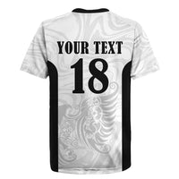 Custom Albania Football Pride Rugby Jersey Kuqezinjte Eagle White Version - Wonder Print Shop