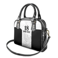 Custom Albania Football Pride Shoulder Handbag Kuqezinjte Eagle White Version - Wonder Print Shop