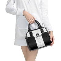 Custom Albania Football Pride Shoulder Handbag Kuqezinjte Eagle White Version - Wonder Print Shop