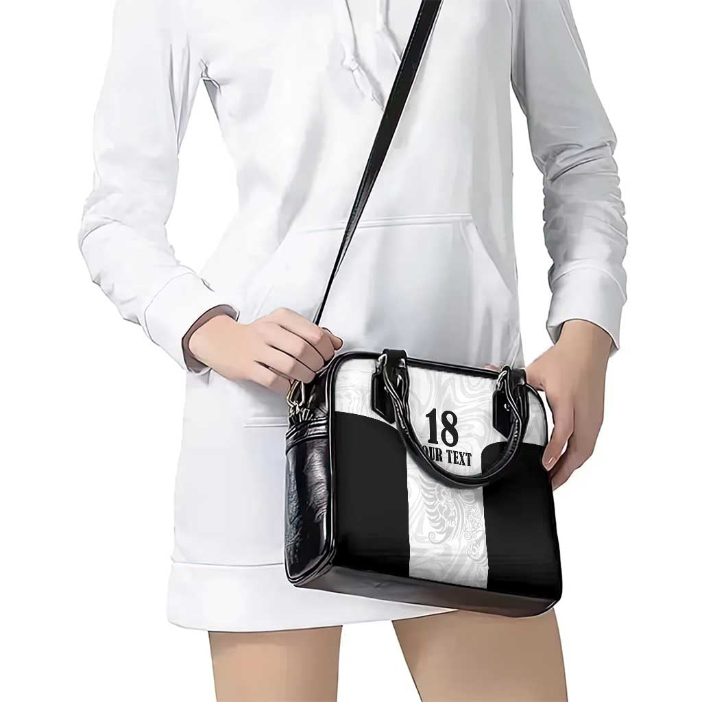 Custom Albania Football Pride Shoulder Handbag Kuqezinjte Eagle White Version - Wonder Print Shop