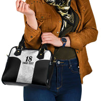 Custom Albania Football Pride Shoulder Handbag Kuqezinjte Eagle White Version - Wonder Print Shop