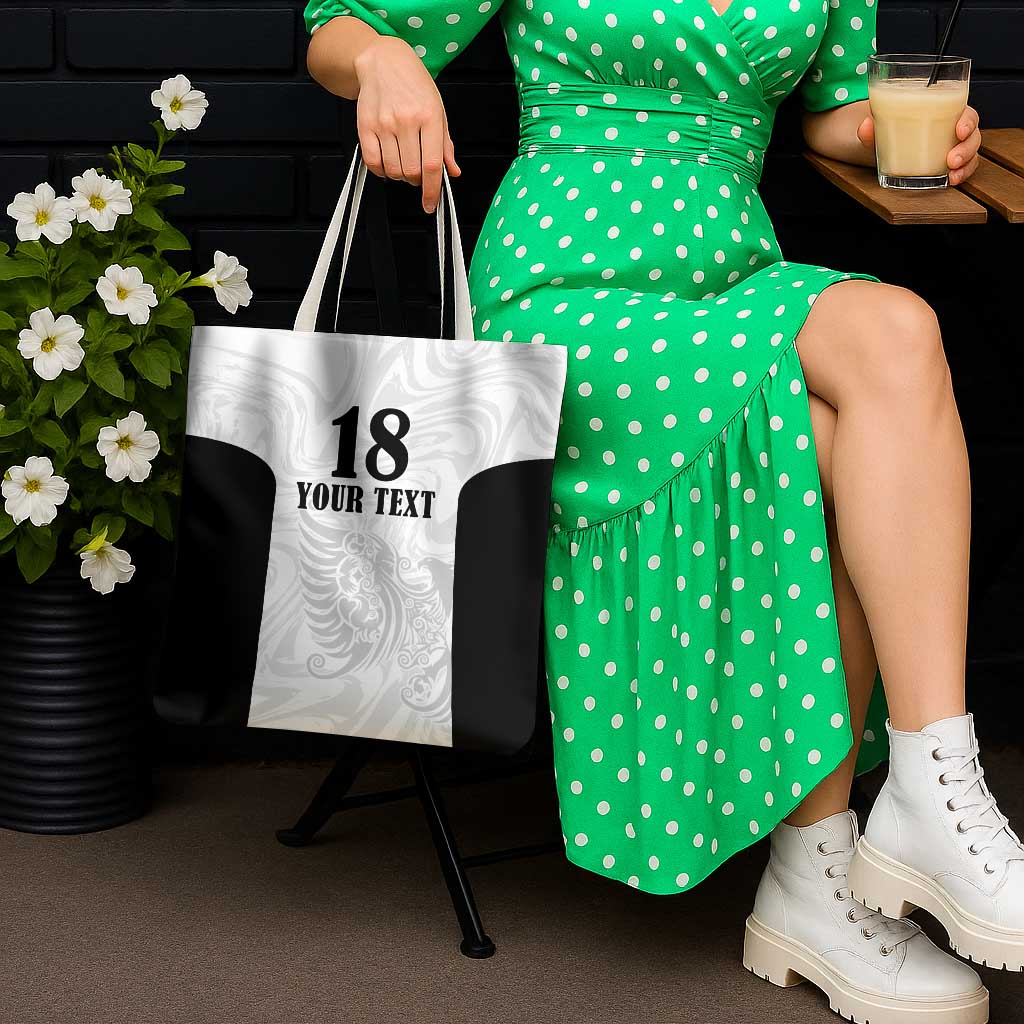 Custom Albania Football Pride Tote Bag Kuqezinjte Eagle White Version - Wonder Print Shop