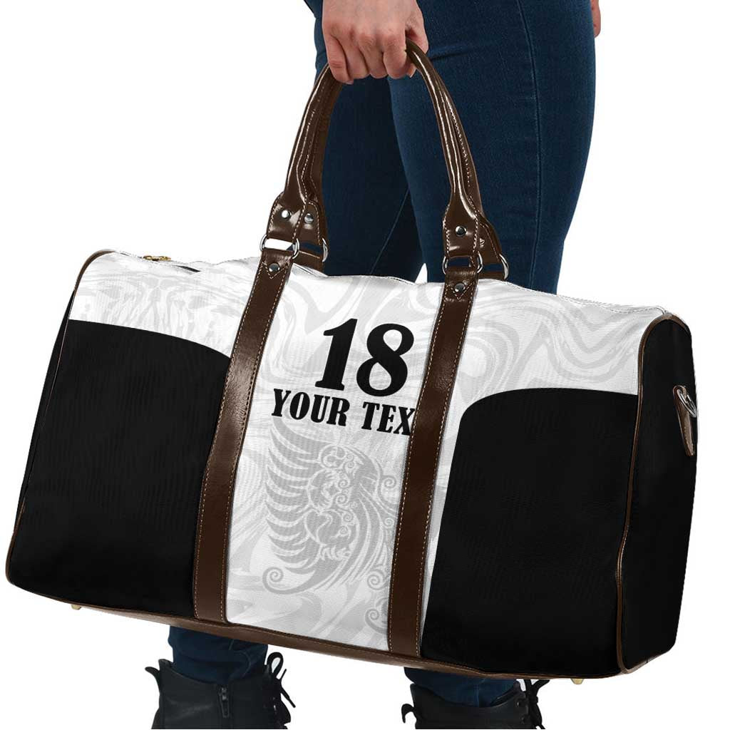 Custom Albania Football Pride Travel Bag Kuqezinjte Eagle White Version - Wonder Print Shop