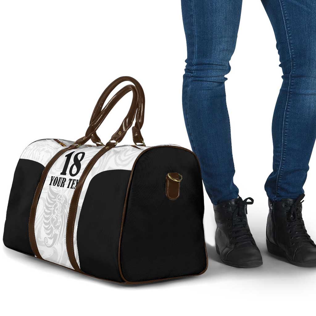 Custom Albania Football Pride Travel Bag Kuqezinjte Eagle White Version - Wonder Print Shop