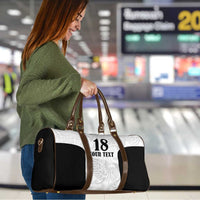 Custom Albania Football Pride Travel Bag Kuqezinjte Eagle White Version - Wonder Print Shop