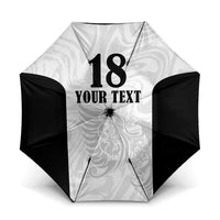 Custom Albania Football Pride Umbrella Kuqezinjte Eagle White Version - Wonder Print Shop