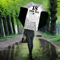 Custom Albania Football Pride Umbrella Kuqezinjte Eagle White Version - Wonder Print Shop