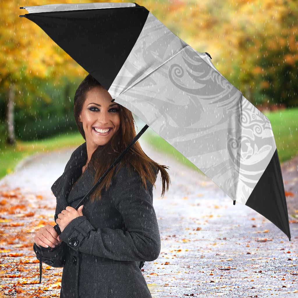 Custom Albania Football Pride Umbrella Kuqezinjte Eagle White Version - Wonder Print Shop