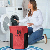 Custom Albania Football Pride Laundry Basket Kuqezinjte Eagle Red Version - Wonder Print Shop