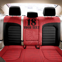 Custom Albania Football Pride Back Car Seat Cover Kuqezinjte Eagle Red Version - Wonder Print Shop