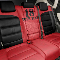 Custom Albania Football Pride Back Car Seat Cover Kuqezinjte Eagle Red Version - Wonder Print Shop