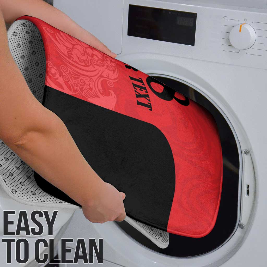 Custom Albania Football Pride Bathroom Set Kuqezinjte Eagle Red Version - Wonder Print Shop