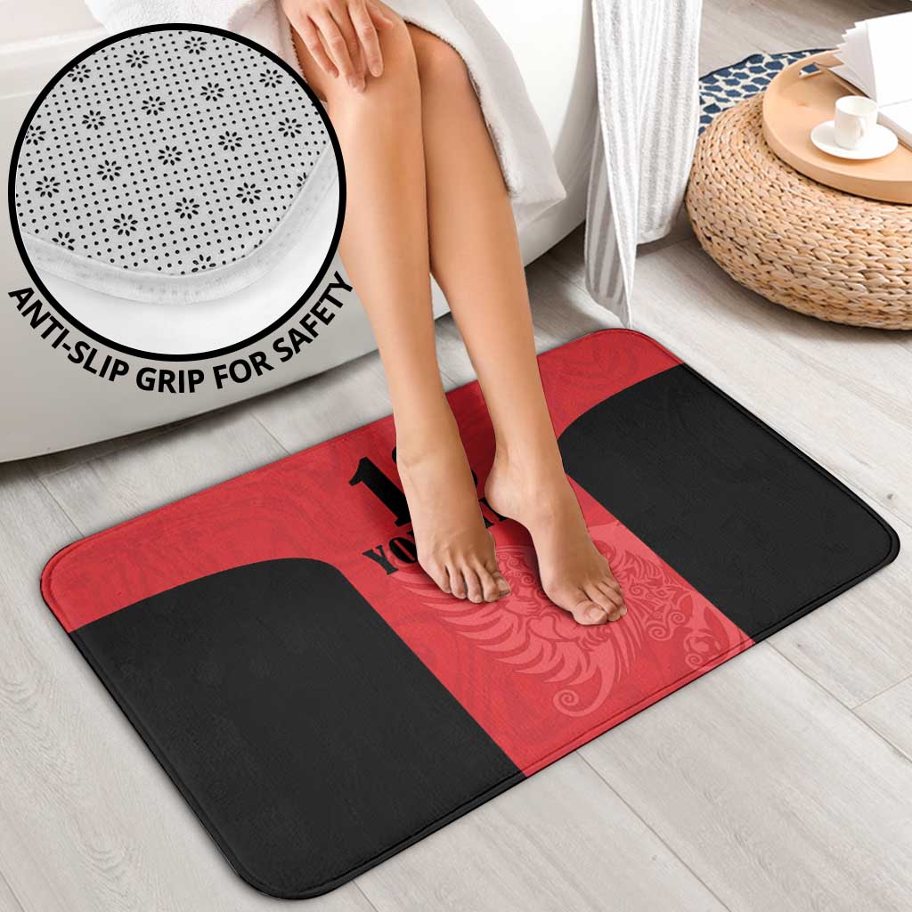 Custom Albania Football Pride Bathroom Set Kuqezinjte Eagle Red Version - Wonder Print Shop