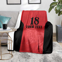 Custom Albania Football Pride Blanket Kuqezinjte Eagle Red Version - Wonder Print Shop