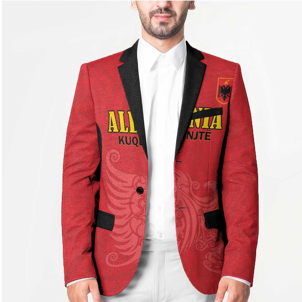 Custom Albania Football Pride Blazer Kuqezinjte Eagle Red Version - Wonder Print Shop