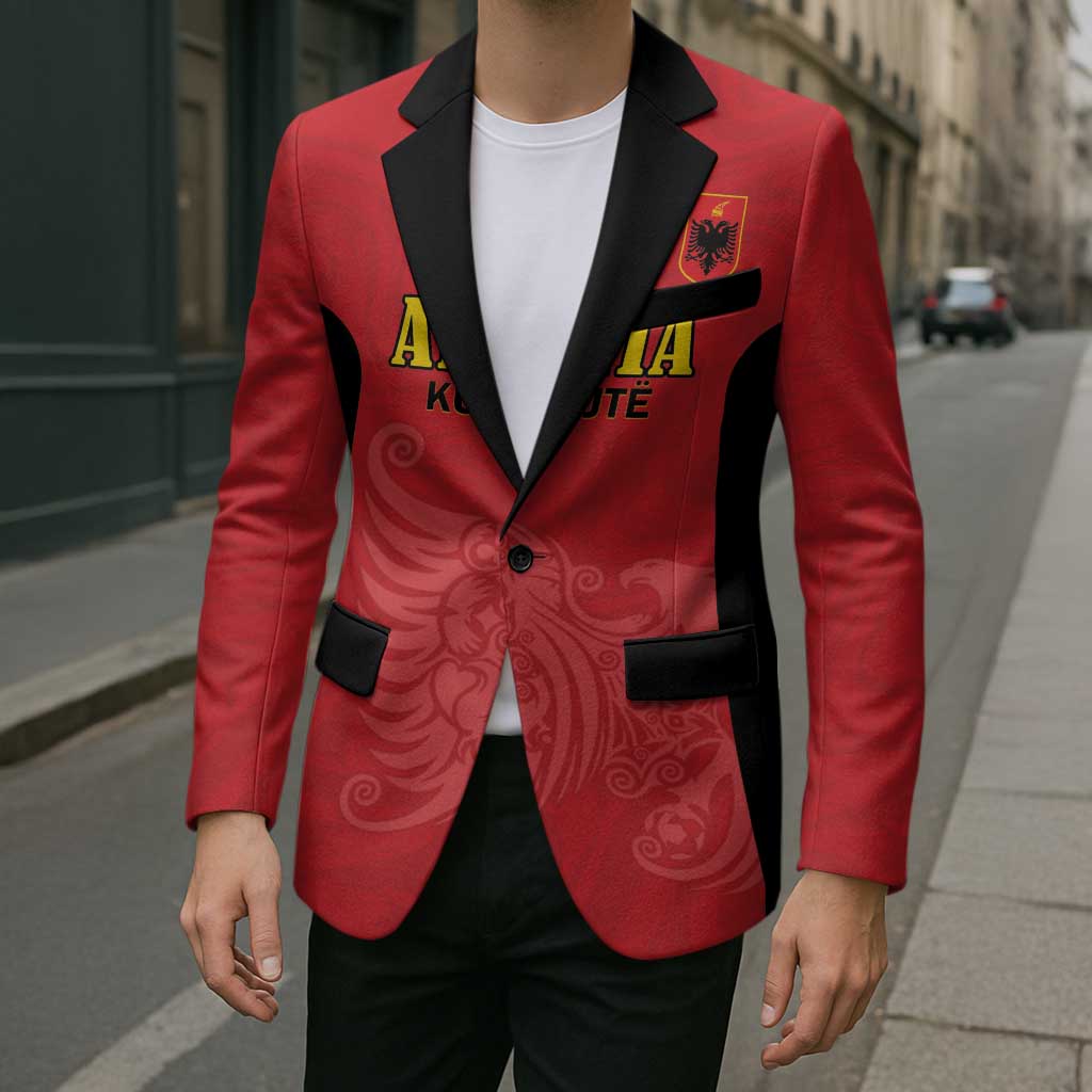 Custom Albania Football Pride Blazer Kuqezinjte Eagle Red Version - Wonder Print Shop